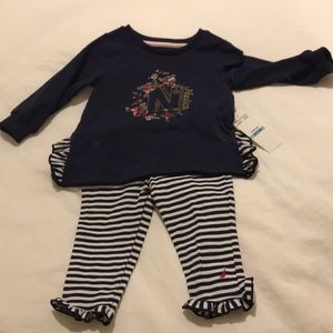 Nautica two piece Baby girl set
